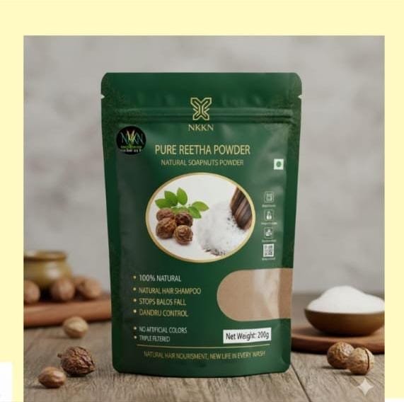 Pure Reetha Powder for Hair Benefits Uses & Complete Guide NKKN Brand