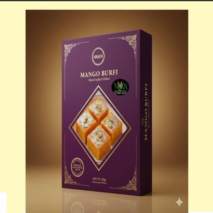 Mango Barfi A Tropical Twist on Traditional Indian Sweet by NKKN